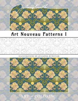 coloring art nouveau patterns