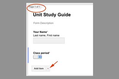 google forms studyguide