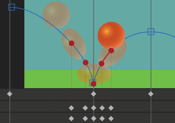 Adobe AfterEffects bouncing ball animation