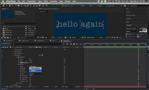 fading text animation in Adobe AfterEffect