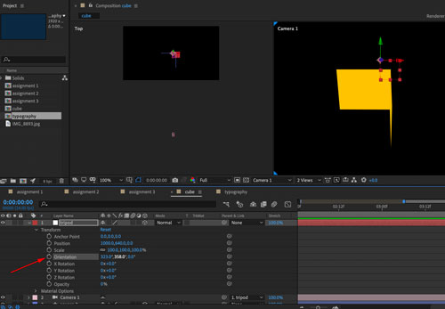 Adobe AfterEffect 3D layers
