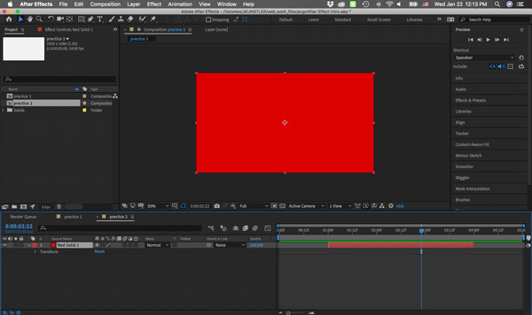 Adobe AfterEffects solids vs shapes