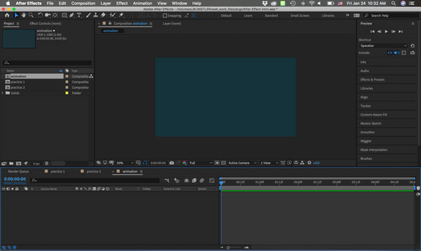 Intro to animation in Adobe After Effects. Lesson plan. Tutorial.