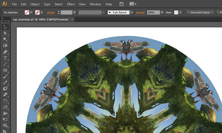 Adobe Illustrator mandala