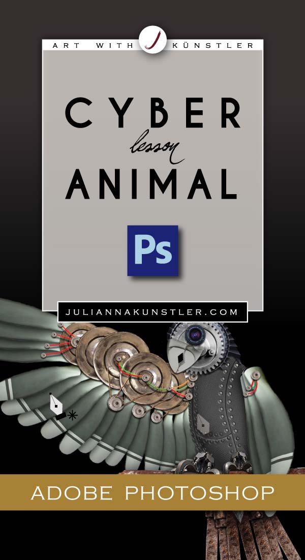Cyber animal. Advanced Photoshop tutorial for Computer Graphics course.