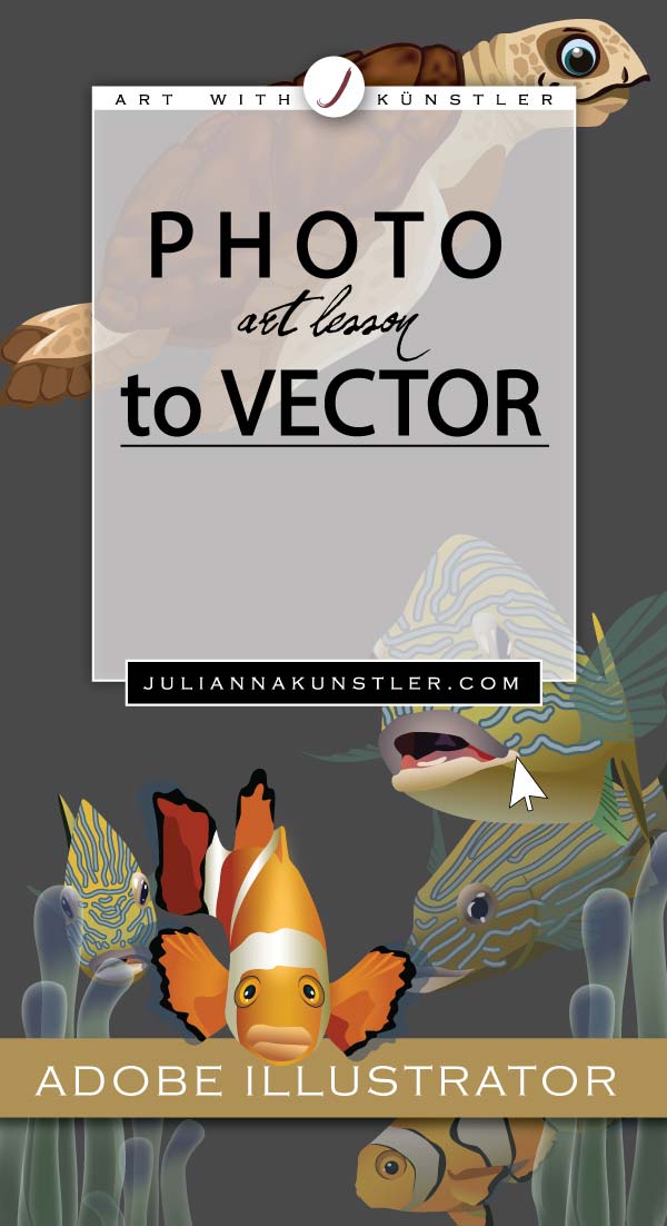 Create a vector image based on a photograph. Lesson plan with tips and examples. Adobe Illustrator assignment.