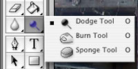 dodge and burn tools