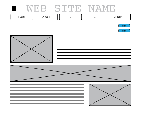 web page layout