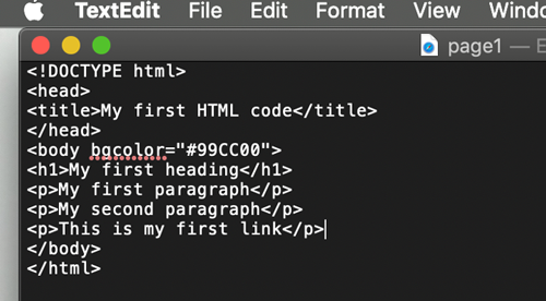 html basics