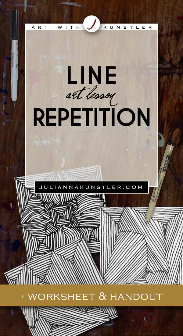 Line Repetition Design Art Lesson
