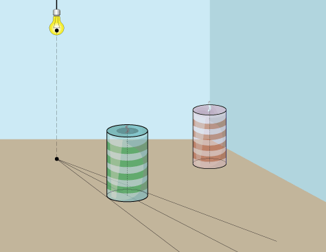 cylinder shadow