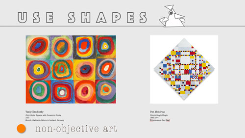 use of shapes in art