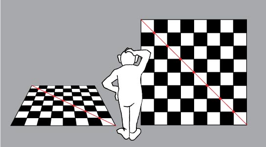 chess perspective drawing