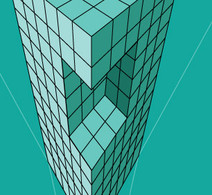 block in 3 point perspective