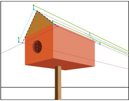 birdhouse in perspective