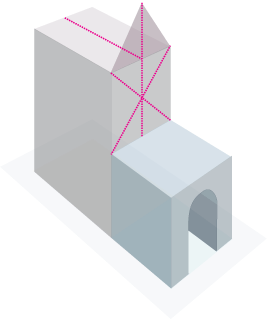house in perspective