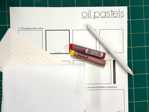 mix oil pastels