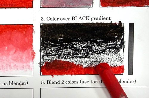 mix oil pastels