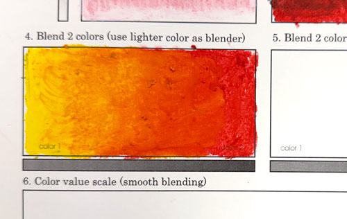 mix oil pastels