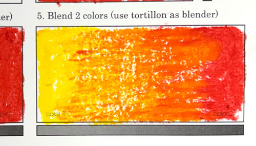 mix oil pastels