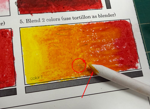 mix oil pastels