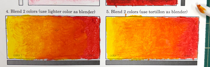 mix oil pastels