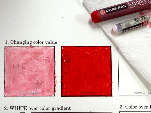 mix oil pastels