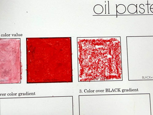 mix oil pastels