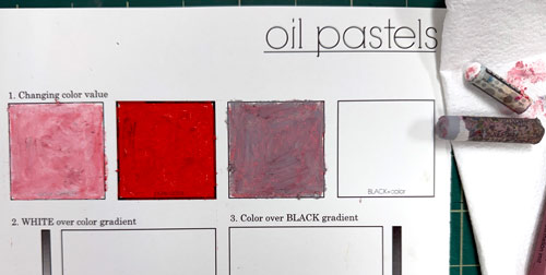 mix oil pastels