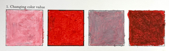 mix oil pastels