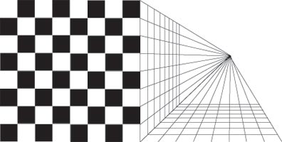 grid in perspective