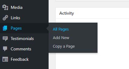 manage pages