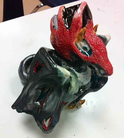 animal sculpture ceramics