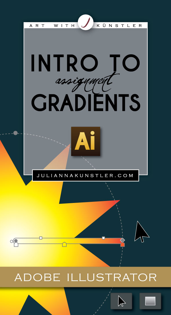 Introduction to gradients. Adobe Illustrator lesson.