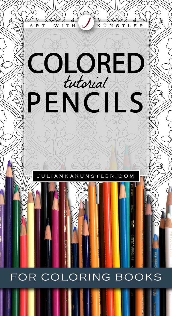 colored pencils and coloring books