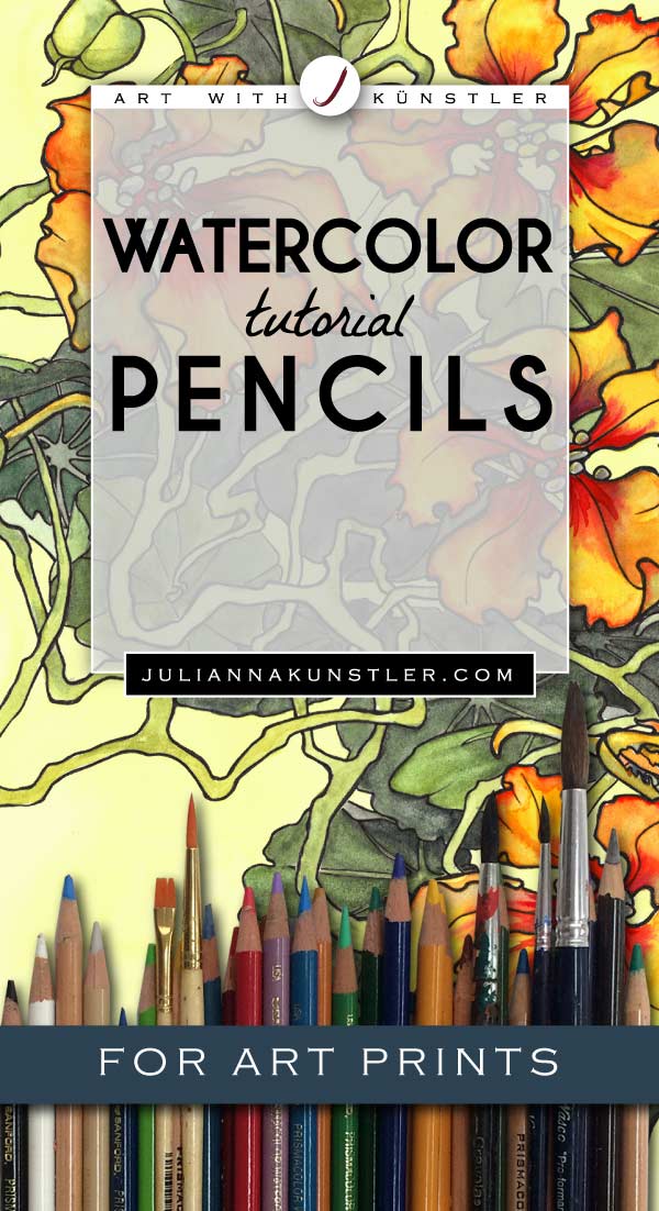 How to use watercolor pencils in your coloring projects. Tips and tutorials for coloring art prints.