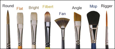 difference between latex and oil brushes