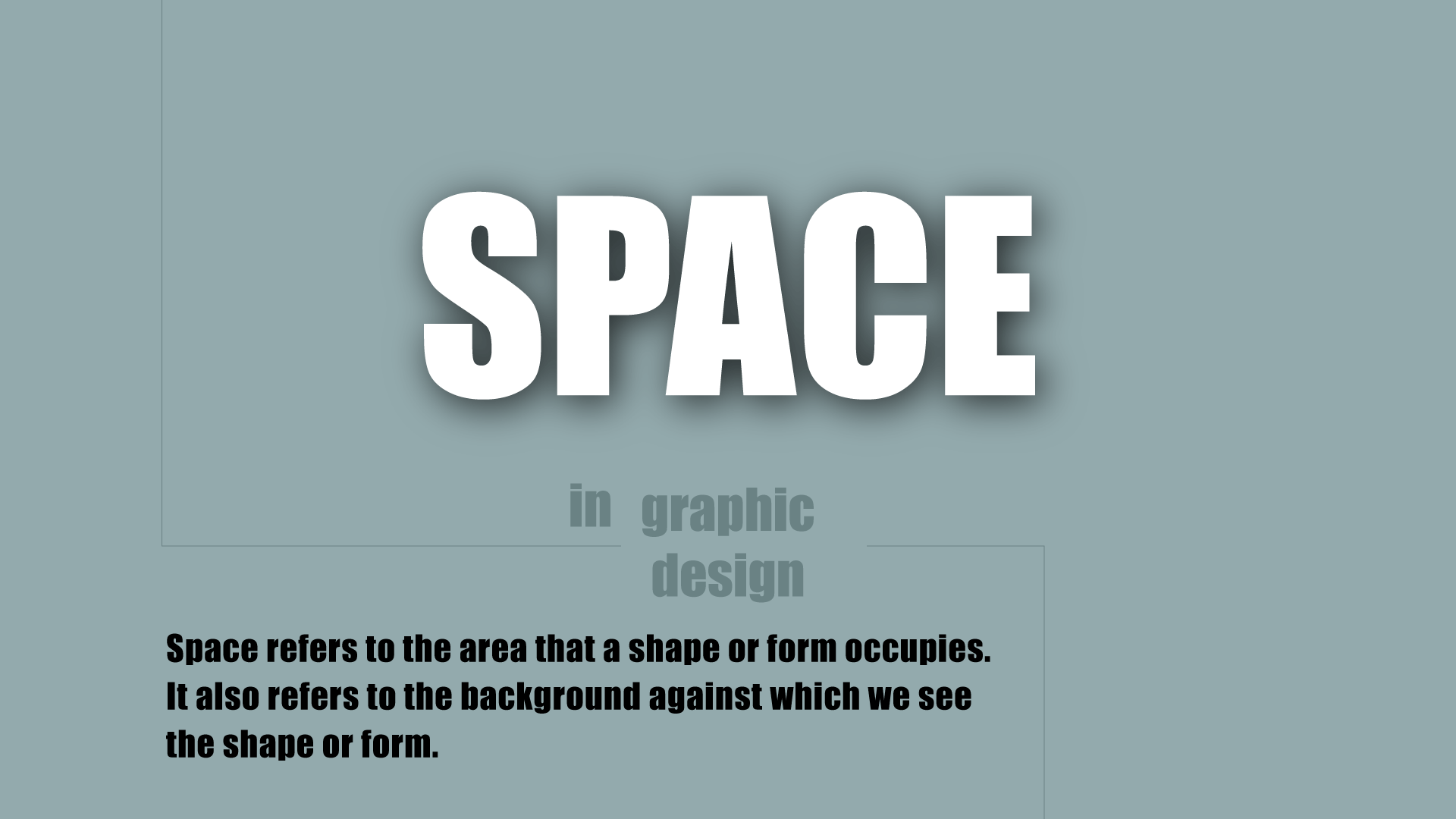 Space As An Element Of Design Presentation