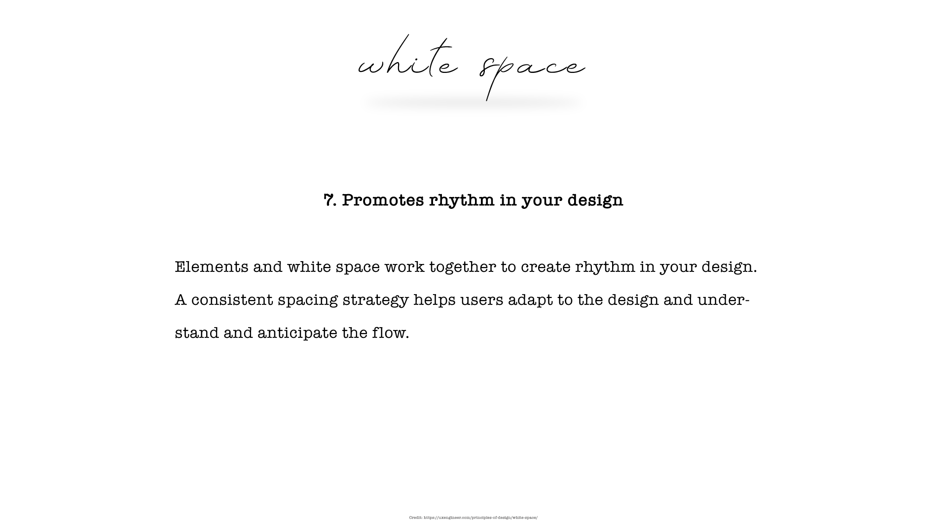 white space design principle