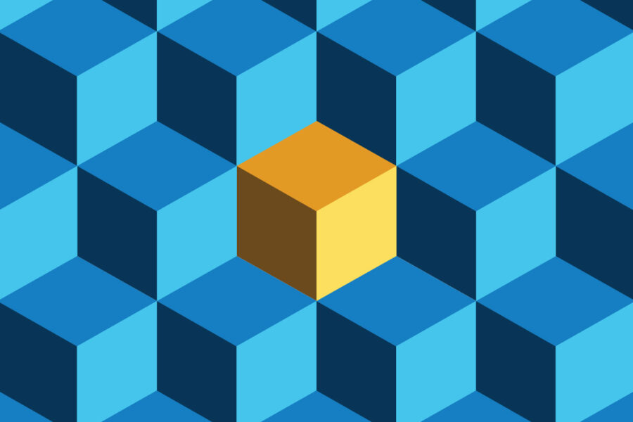 cubes color scheme painting pattern