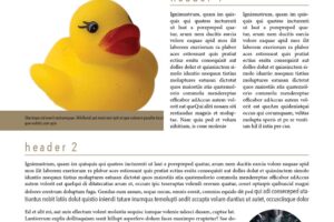 newsletter layout