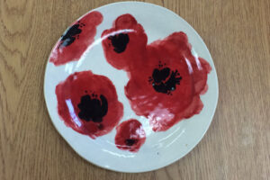 underglazed plate
