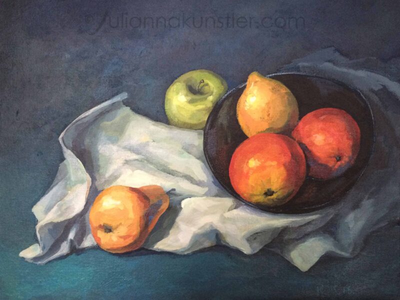 acrylic still-life painting