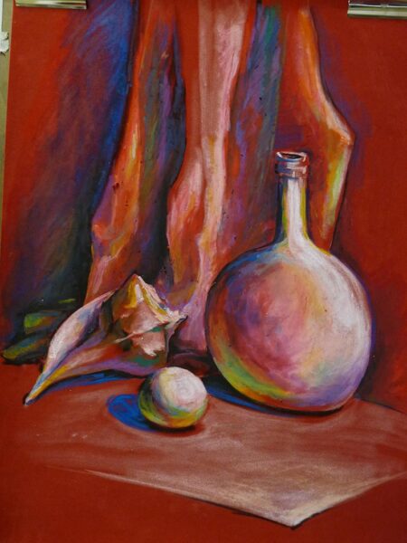 oil pastel drawing